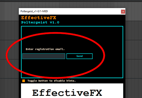 Enter registration email